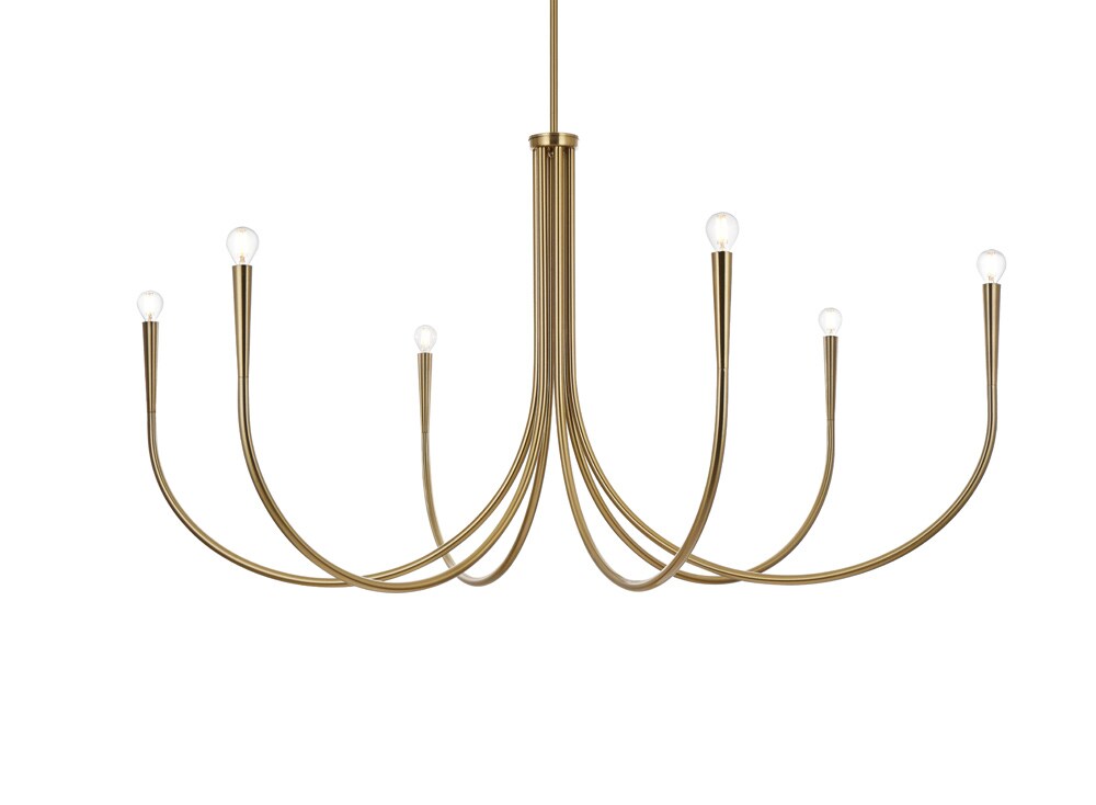 Elegant Furniture & Lighting - Layne 55 inch chandelier in Gold - LD722D55SG veiw 1