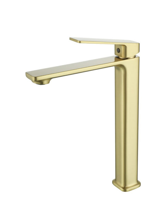 Elegant Furniture & Lighting - Lena Single Hole Single Handle Bathroom Faucet in Brushed Gold - FAV-1005BGD veiw 1