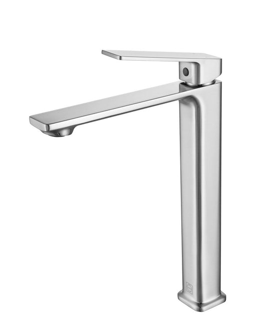 Elegant Furniture & Lighting - Lena Single Hole Single Handle Bathroom Faucet in Brushed Nickel - FAV-1005BNK veiw 1
