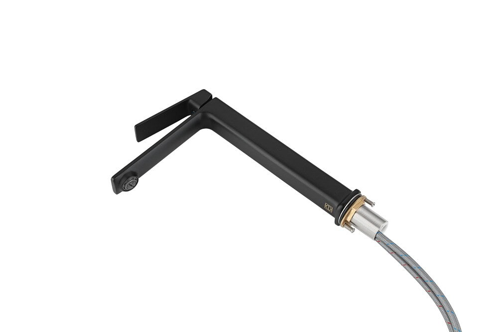 Elegant Furniture & Lighting - Lena Single Hole Single Handle Bathroom Faucet in Matte Black - FAV-1005MBK veiw 7