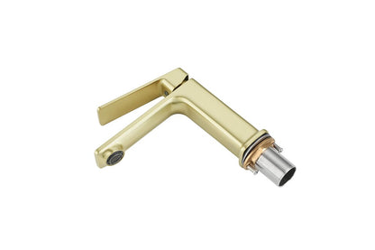 Elegant Furniture & Lighting - Lena Single Hole Single Handle Bathroom Faucet in Brushed Gold - FAV-1004BGD veiw 7