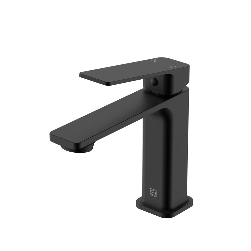 Elegant Furniture & Lighting - Lena Single Hole Single Handle Bathroom Faucet in Matte Black - FAV-1004MBK veiw 1