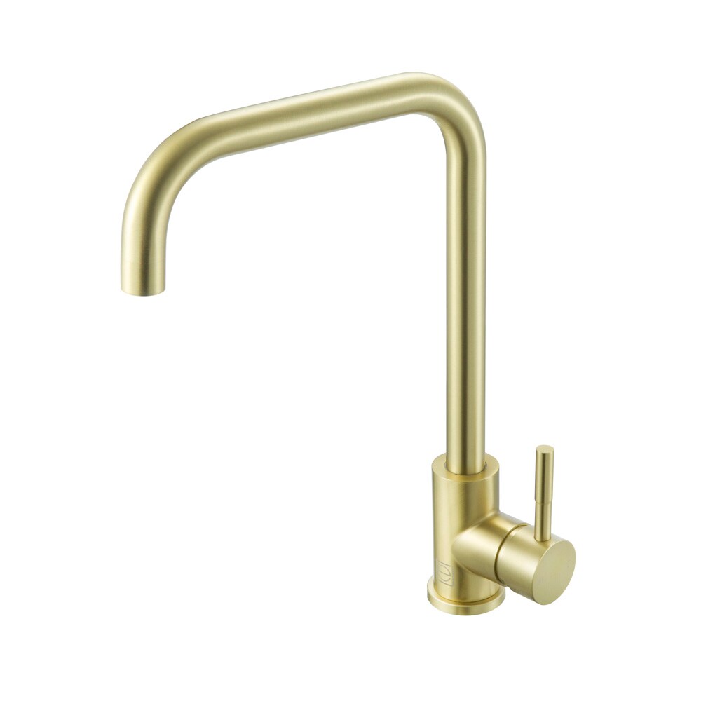 Elegant Furniture & Lighting - Levi Single Handle Pull Down Sprayer Kitchen Faucet in Brushed Gold - FAK-308BGD veiw 1
