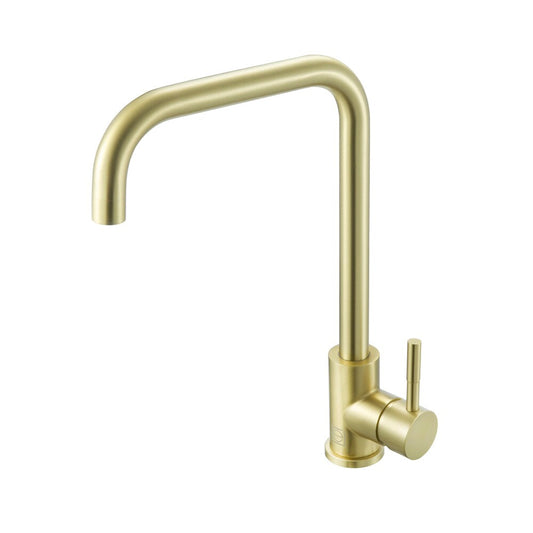 Elegant Furniture & Lighting - Levi Single Handle Pull Down Sprayer Kitchen Faucet in Brushed Gold - FAK-308BGD veiw 1
