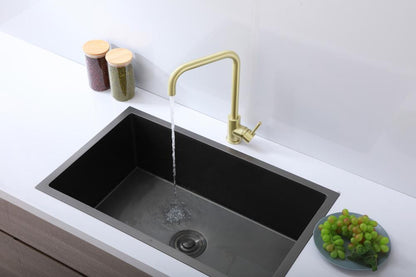 Elegant Furniture & Lighting - Levi Single Handle Pull Down Sprayer Kitchen Faucet in Brushed Gold - FAK-308BGD veiw 4