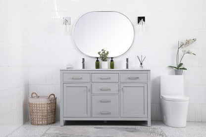 Elegant Furniture & Lighting - Lewis 54 Inch Double Bathroom Vanity In Grey - VF23354DGR veiw 5