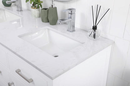 Elegant Furniture & Lighting - Lewis 54 Inch Double Bathroom Vanity In White - VF23354DWH veiw 5