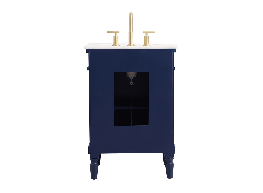 Elegant Furniture & Lighting - Lexington 24 inch Single bathroom vanity in blue - VF13024BL veiw 8