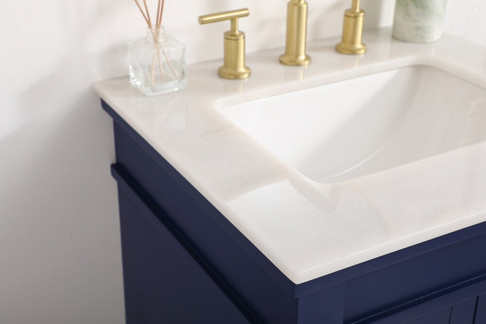Elegant Furniture & Lighting - Lexington 24 inch Single bathroom vanity in blue - VF13024BL veiw 12