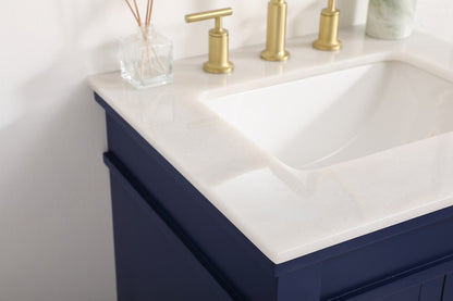 Elegant Furniture & Lighting - Lexington 24 inch Single bathroom vanity in blue - VF13024BL veiw 12