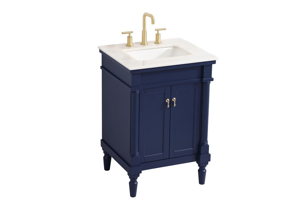 Elegant Furniture & Lighting - Lexington 24 inch Single bathroom vanity in blue - VF13024BL veiw 15