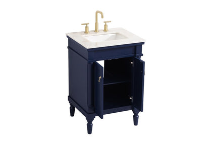 Elegant Furniture & Lighting - Lexington 24 inch Single bathroom vanity in blue - VF13024BL veiw 16
