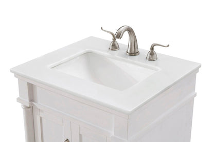 Elegant Furniture & Lighting - Lexington 24 inch Single Bathroom vanity in Antique White with ivory white engineered marble - VF13024AW-VW veiw 5