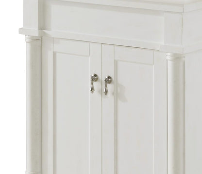 Elegant Furniture & Lighting - Lexington 24 inch Single Bathroom vanity in Antique White with ivory white engineered marble - VF13024AW-VW veiw 6