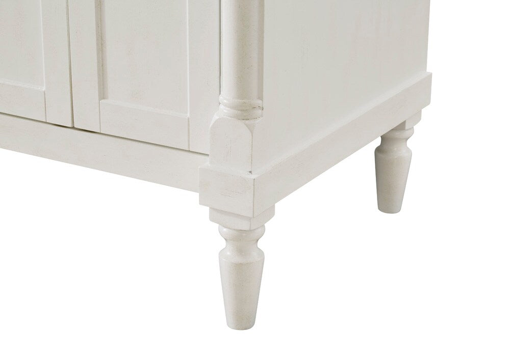 Elegant Furniture & Lighting - Lexington 24 inch Single Bathroom vanity in Antique White with ivory white engineered marble - VF13024AW-VW veiw 7