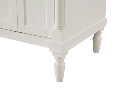 Elegant Furniture & Lighting - Lexington 24 inch Single Bathroom vanity in Antique White with ivory white engineered marble - VF13024AW-VW veiw 7