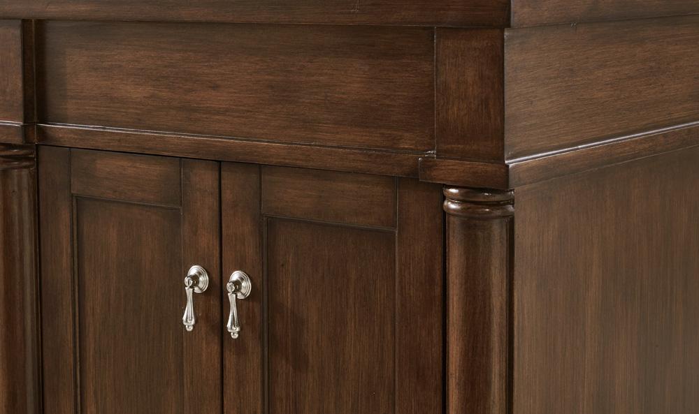 Elegant Furniture & Lighting - Lexington 24 inch Single Bathroom vanity in Walnut with ivory white engineered marble - VF13024WT-VW veiw 6