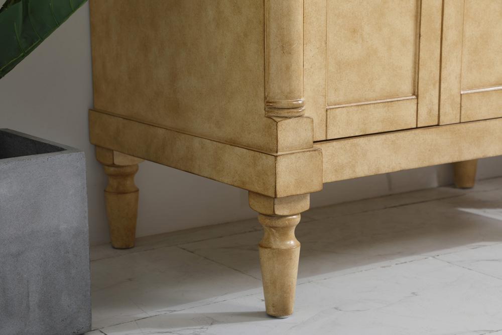 Elegant Furniture & Lighting - Lexington 36 inch Single Bathroom vanity in Antique Beige with ivory white engineered marble - VF13036AB-VW veiw 6