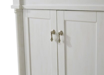 Elegant Furniture & Lighting - Lexington 36 inch Single Bathroom vanity in Antique White with ivory white engineered marble - VF13036AW-VW veiw 6