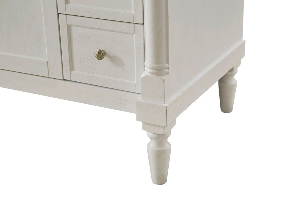 Elegant Furniture & Lighting - Lexington 36 inch Single Bathroom vanity in Antique White with ivory white engineered marble - VF13036AW-VW veiw 7