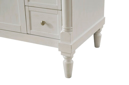Elegant Furniture & Lighting - Lexington 36 inch Single Bathroom vanity in Antique White with ivory white engineered marble - VF13036AW-VW veiw 7