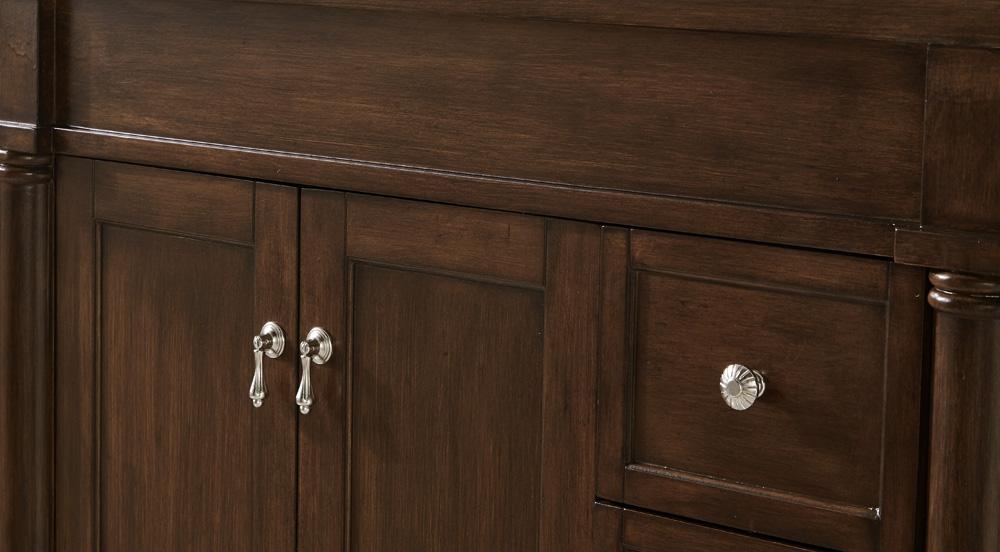 Elegant Furniture & Lighting - Lexington 36 inch Single Bathroom vanity in Walnut with ivory white engineered marble - VF13036WT-VW veiw 6