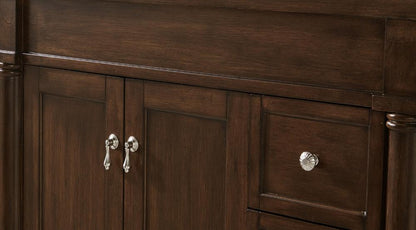 Elegant Furniture & Lighting - Lexington 36 inch Single Bathroom vanity in Walnut with ivory white engineered marble - VF13036WT-VW veiw 6