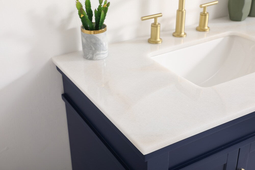 Elegant Furniture & Lighting - Lexington 36 inch Single bathroom vanity in blue - VF13036BL veiw 12