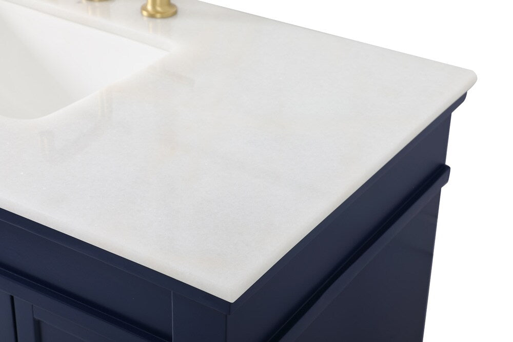Elegant Furniture & Lighting - Lexington 42 inch Single bathroom vanity in blue - VF13042BL veiw 4