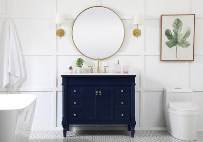 Elegant Furniture & Lighting - Lexington 42 inch Single bathroom vanity in blue - VF13042BL veiw 11