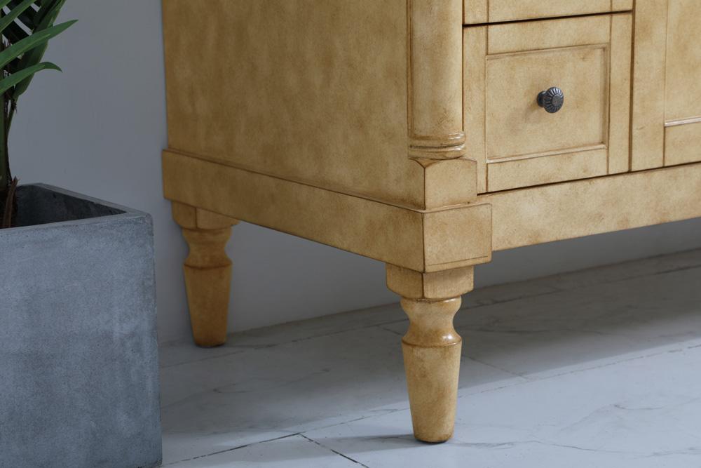 Elegant Furniture & Lighting - Lexington 42 inch Single Bathroom vanity in Antique Beige with ivory white engineered marble - VF13042AB-VW veiw 6
