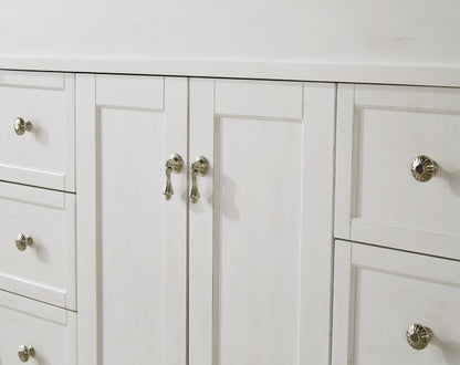Elegant Furniture & Lighting - Lexington 42 inch Single Bathroom vanity in Antique White with ivory white engineered marble - VF13042AW-VW veiw 6