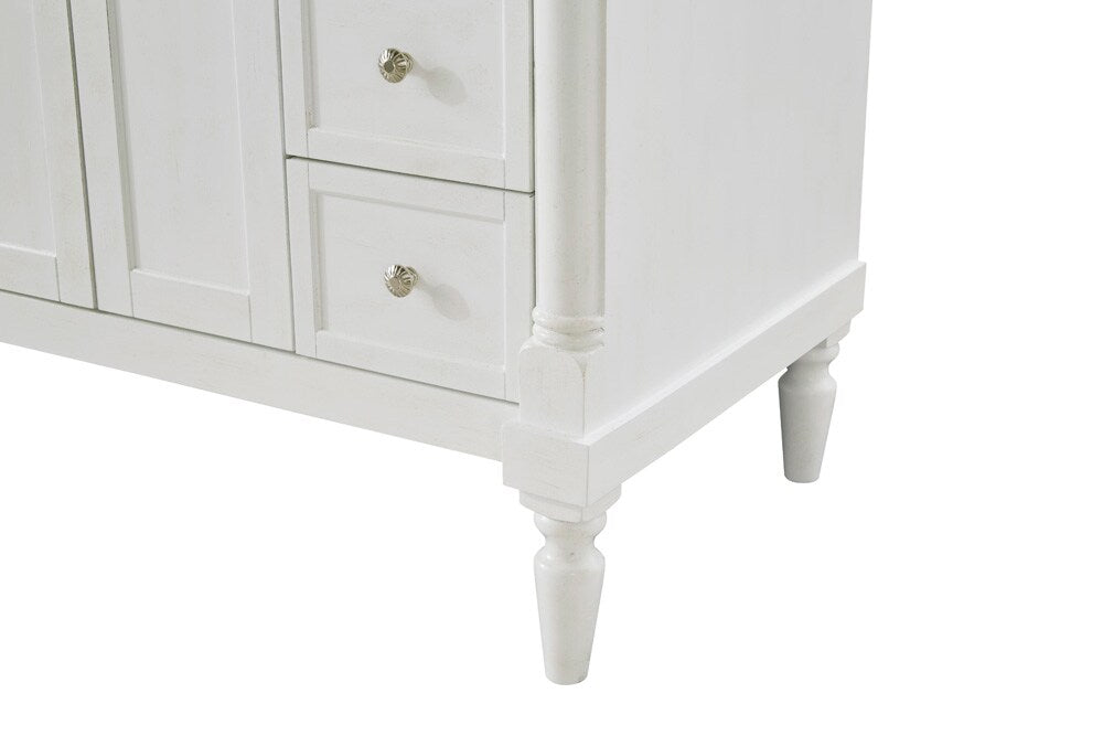 Elegant Furniture & Lighting - Lexington 42 inch Single Bathroom vanity in Antique White with ivory white engineered marble - VF13042AW-VW veiw 7