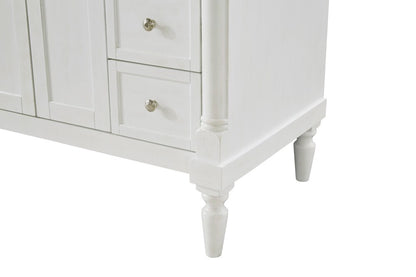 Elegant Furniture & Lighting - Lexington 42 inch Single Bathroom vanity in Antique White with ivory white engineered marble - VF13042AW-VW veiw 7