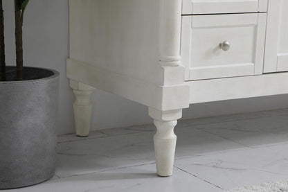 Elegant Furniture & Lighting - Lexington 48 inch Single Bathroom vanity in Antique White with ivory white engineered marble - VF13048AW-VW veiw 6