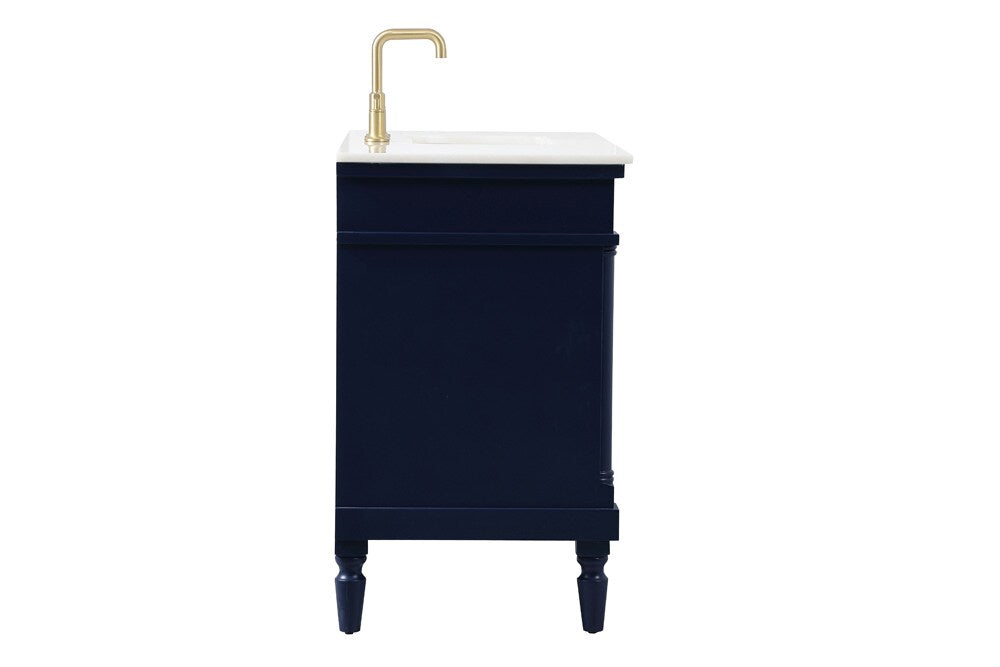 Elegant Furniture & Lighting - Lexington 48 inch Single bathroom vanity in blue - VF13048BL veiw 7