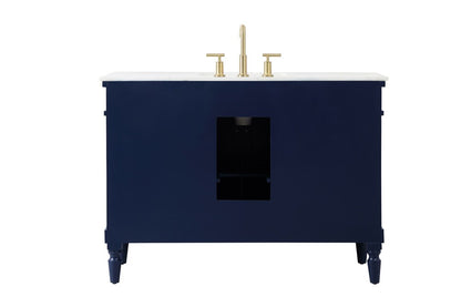 Elegant Furniture & Lighting - Lexington 48 inch Single bathroom vanity in blue - VF13048BL veiw 8