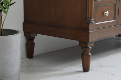 Elegant Furniture & Lighting - Lexington 48 inch Single Bathroom vanity in Walnut with ivory white engineered marble - VF13048WT-VW veiw 6