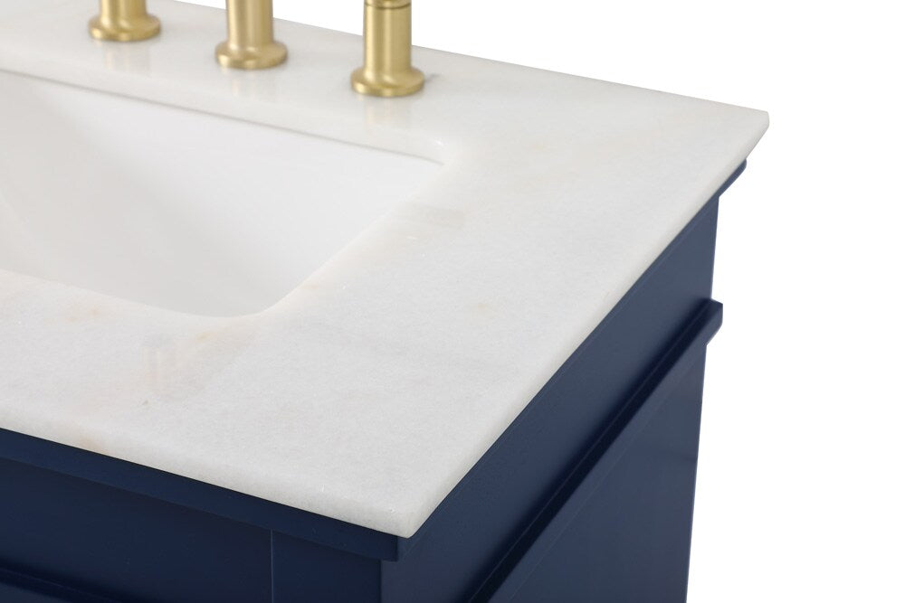 Elegant Furniture & Lighting - Lexington 60 inch double bathroom vanity in blue - VF13060DBL veiw 4