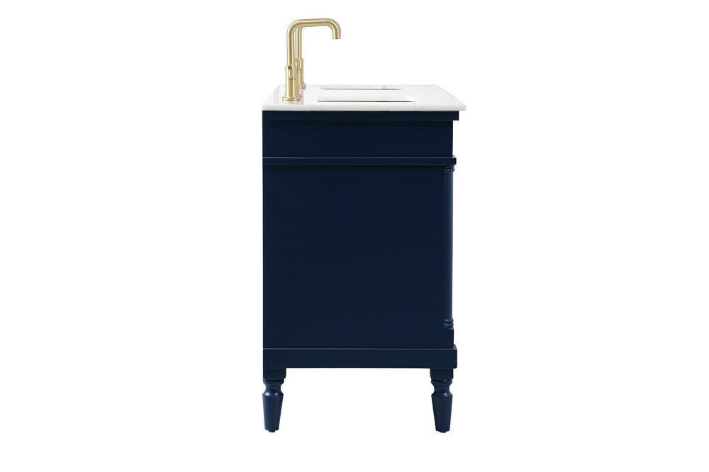 Elegant Furniture & Lighting - Lexington 60 inch double bathroom vanity in blue - VF13060DBL veiw 7