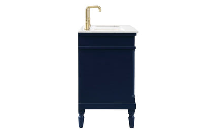 Elegant Furniture & Lighting - Lexington 60 inch double bathroom vanity in blue - VF13060DBL veiw 7