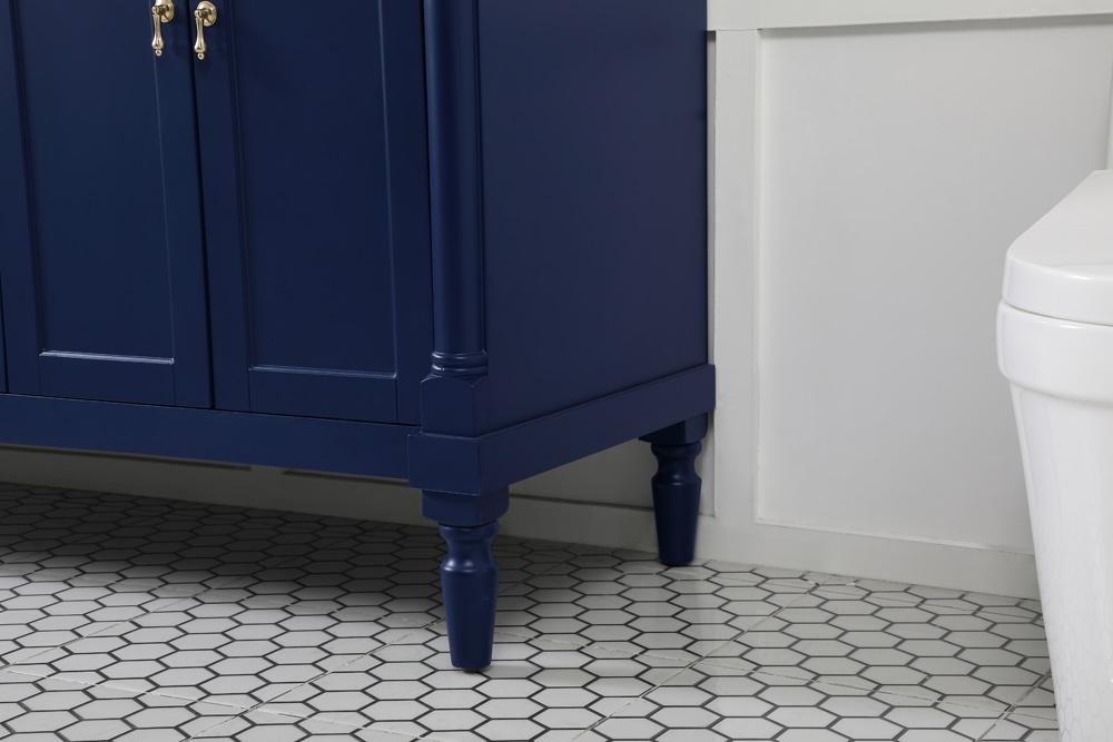 Elegant Furniture & Lighting - Lexington 60 inch double bathroom vanity in blue - VF13060DBL veiw 13