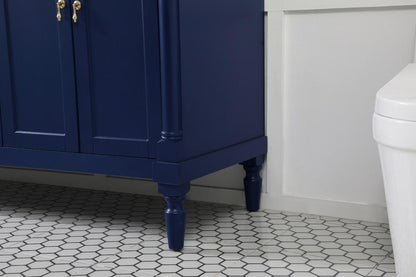 Elegant Furniture & Lighting - Lexington 60 inch double bathroom vanity in blue - VF13060DBL veiw 13