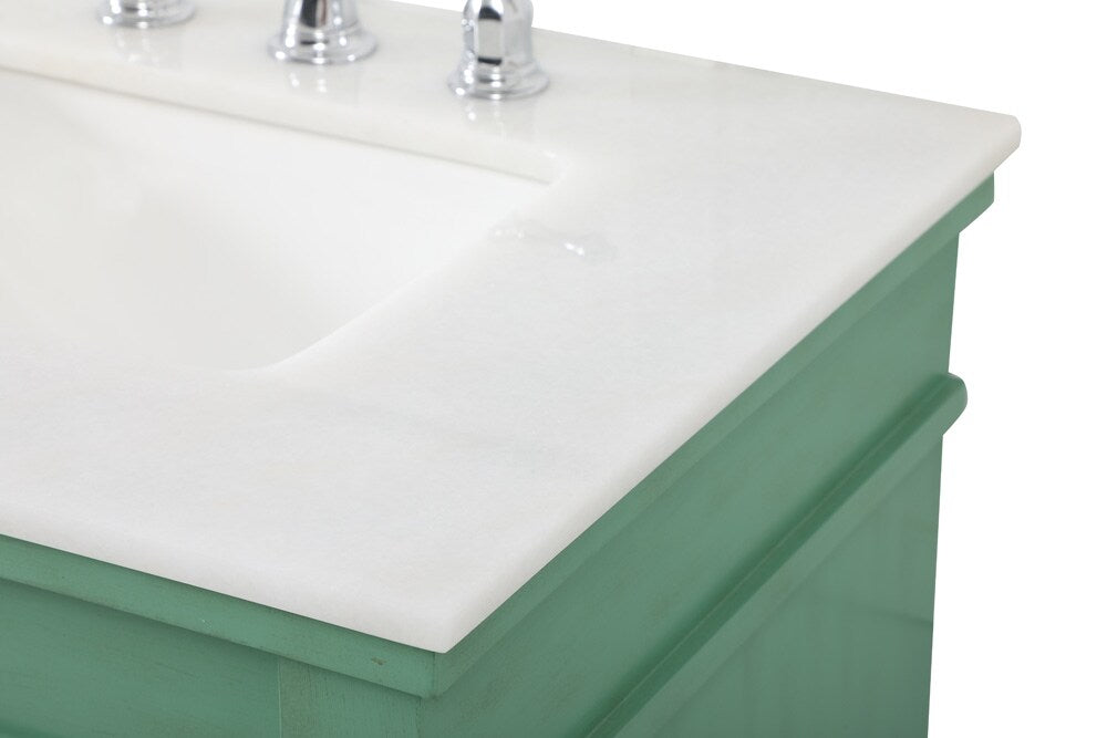 Elegant Furniture & Lighting - Lexington 60 inch double bathroom vanity in vintage mint - VF13060DVM veiw 4