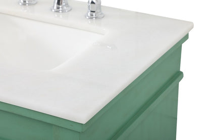 Elegant Furniture & Lighting - Lexington 60 inch double bathroom vanity in vintage mint - VF13060DVM veiw 4