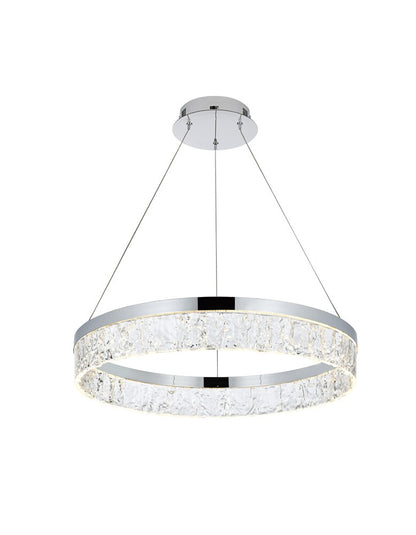 Elegant Furniture & Lighting - Linden 22 inch Adjustable LED chandelier in Chrome - 2050D22C veiw 4