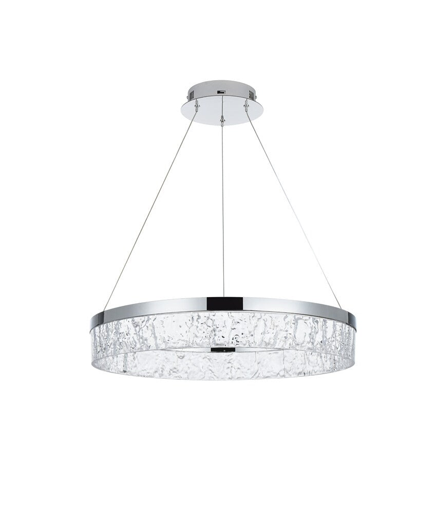 Elegant Furniture & Lighting - Linden 22 inch Adjustable LED chandelier in Chrome - 2050D22C veiw 10