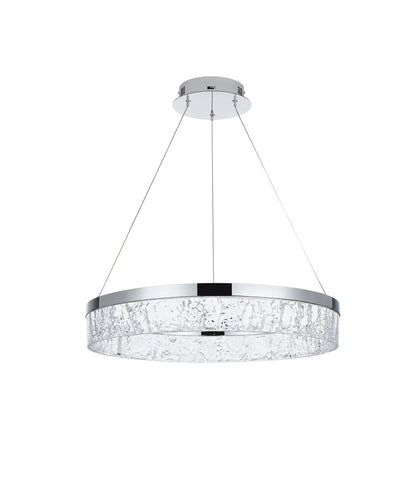 Elegant Furniture & Lighting - Linden 22 inch Adjustable LED chandelier in Chrome - 2050D22C veiw 10