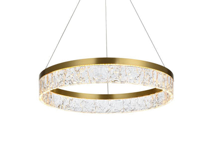 Elegant Furniture & Lighting - Linden 22 inch Adjustable LED chandelier in Satin Gold - 2050D22SG veiw 6