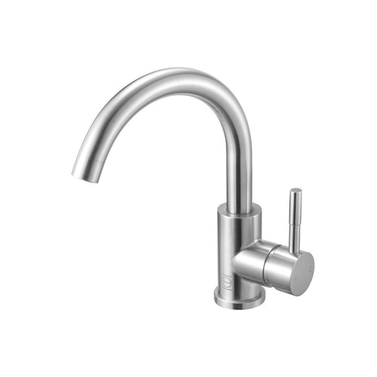 Elegant Furniture & Lighting - Louis Single Hole Single Handle Bathroom Faucet in Brushed Nickel - FAV-1003BNK veiw 1